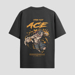 Playera urbana de anime y gaming ExtraLife MX, corte Standard Fit unisex ligero y transpirable en color Deep Black y Pure White, ropa de uso diario para gym y casual.