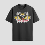 Playera urbana de anime y gaming ExtraLife MX, corte Standard Fit unisex ligero y transpirable en color Deep Black y Pure White, ropa de uso diario para gym y casual.