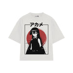 Playera streetwear premium de anime y gaming ExtraLife MX, corte oversized drop shoulder ligero y fresco en color Deep Black y Off-White, moda urbana mexicana de culto.