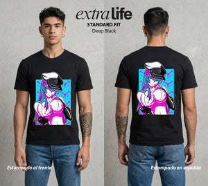 La Hoja de la Noche | La Emperatriz del Hielo #00008 - Playera Standard Fit | Deep Black - Foto en modelo