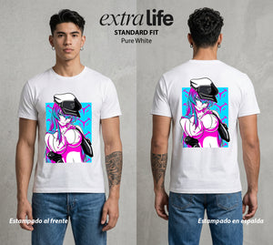 La Hoja de la Noche | La Emperatriz del Hielo #00008 - Playera Standard Fit | Pure White - Foto en modelo