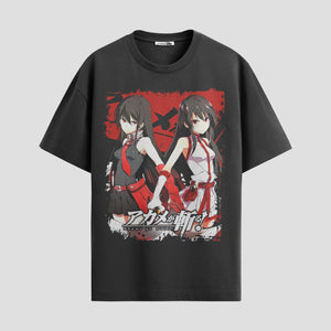 Playera urbana de anime y gaming ExtraLife MX, corte Standard Fit unisex ligero y transpirable en color Deep Black y Pure White, ropa de uso diario para gym y casual.