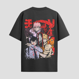 Playera urbana de anime y gaming ExtraLife MX, corte Standard Fit unisex ligero y transpirable en color Deep Black y Pure White, ropa de uso diario para gym y casual.