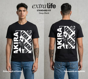 Neo Tokyo | Neo Tokyo en Llamas #00017 - Playera Standard Fit | Deep Black - Foto en modelo