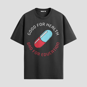 Playera urbana de anime y gaming ExtraLife MX, corte Standard Fit unisex ligero y transpirable en color Deep Black y Pure White, ropa de uso diario para gym y casual.