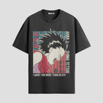 Playera urbana de anime y gaming ExtraLife MX, corte Standard Fit unisex ligero y transpirable en color Deep Black y Pure White, ropa de uso diario para gym y casual.