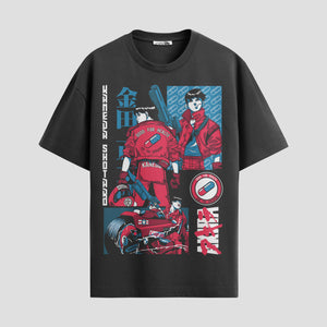 Playera urbana de anime y gaming ExtraLife MX, corte Standard Fit unisex ligero y transpirable en color Deep Black y Pure White, ropa de uso diario para gym y casual.