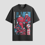 Playera urbana de anime y gaming ExtraLife MX, corte Standard Fit unisex ligero y transpirable en color Deep Black y Pure White, ropa de uso diario para gym y casual.