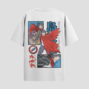 Playera urbana de anime y gaming ExtraLife MX, corte Classic Premium unisex ligero y transpirable en color Deep Black y Pure White, ropa de uso diario para gym y casual.