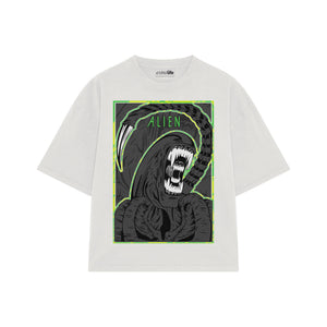 Playera streetwear premium de anime y gaming ExtraLife MX, corte oversized drop shoulder ligero y fresco en color Deep Black y Off-White, moda urbana mexicana de culto.
