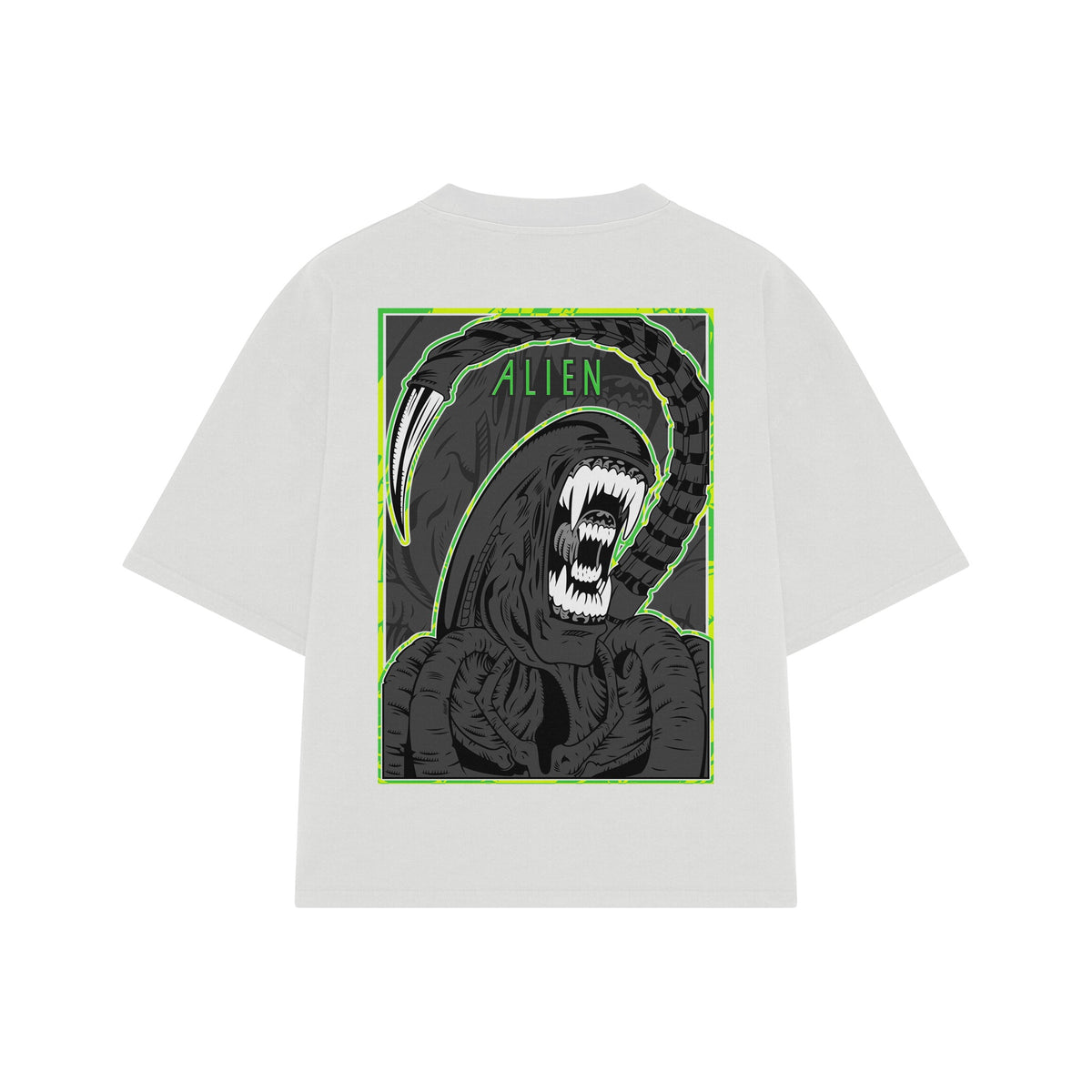 Playera streetwear premium de anime y gaming ExtraLife MX, corte oversized drop shoulder ligero y fresco en color Deep Black y Off-White, moda urbana mexicana de culto.