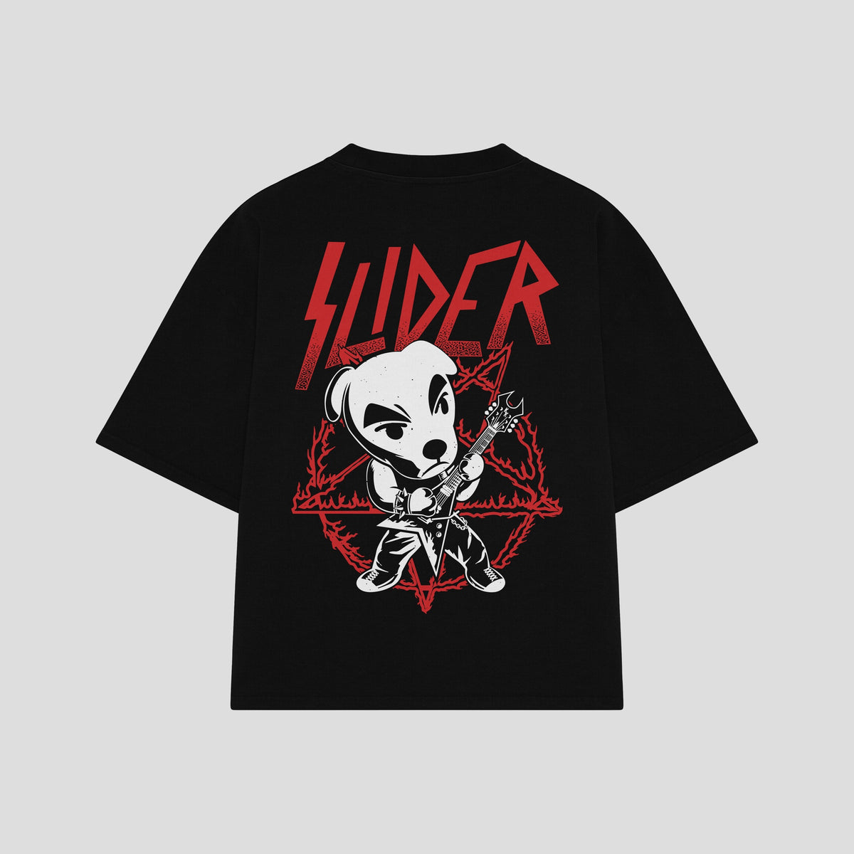 Playera streetwear premium de anime y gaming ExtraLife MX, corte oversized drop shoulder ligero y fresco en color Deep Black y Off-White, moda urbana mexicana de culto.
