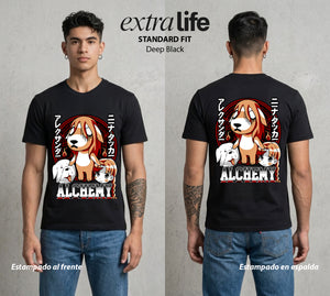 La Isla del Descanso | La Alchemy de la Isla #00045 - Playera Standard Fit | Deep Black - Foto en modelo