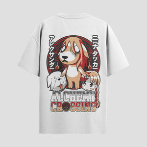Playera urbana de anime y gaming ExtraLife MX, corte Classic Premium unisex ligero y transpirable en color Deep Black y Pure White, ropa de uso diario para gym y casual.