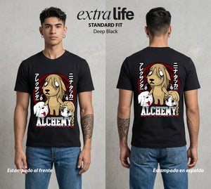 La Isla del Descanso | Transmutacion Isleña #00046 - Playera Standard Fit | Deep Black - Foto en modelo