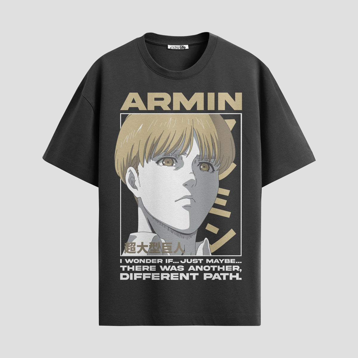 Playera urbana de anime y gaming ExtraLife MX, corte Classic Premium unisex ligero y transpirable en color Deep Black y Pure White, ropa de uso diario para gym y casual.