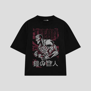 Playera streetwear premium de anime y gaming ExtraLife MX, corte oversized drop shoulder ligero y fresco en color Deep Black y Off-White, moda urbana mexicana de culto.