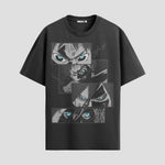 Playera urbana de anime y gaming ExtraLife MX, corte Standard Fit unisex ligero y transpirable en color Deep Black y Pure White, ropa de uso diario para gym y casual.