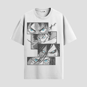 Playera urbana de anime y gaming ExtraLife MX, corte Classic Premium unisex ligero y transpirable en color Deep Black y Pure White, ropa de uso diario para gym y casual.