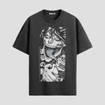 Playera urbana de anime y gaming ExtraLife MX, corte Standard Fit unisex ligero y transpirable en color Deep Black y Pure White, ropa de uso diario para gym y casual.