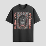 Playera urbana de anime y gaming ExtraLife MX, corte Standard Fit unisex ligero y transpirable en color Deep Black y Pure White, ropa de uso diario para gym y casual.