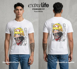 Mas Alla del Muro | La Voz de los Titanes #00097 - Playera Standard Fit | Pure White - Foto en modelo