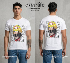Mas Alla del Muro | La Voz de los Titanes #00097 - Playera Classic Premium | Pure White - Foto en modelo