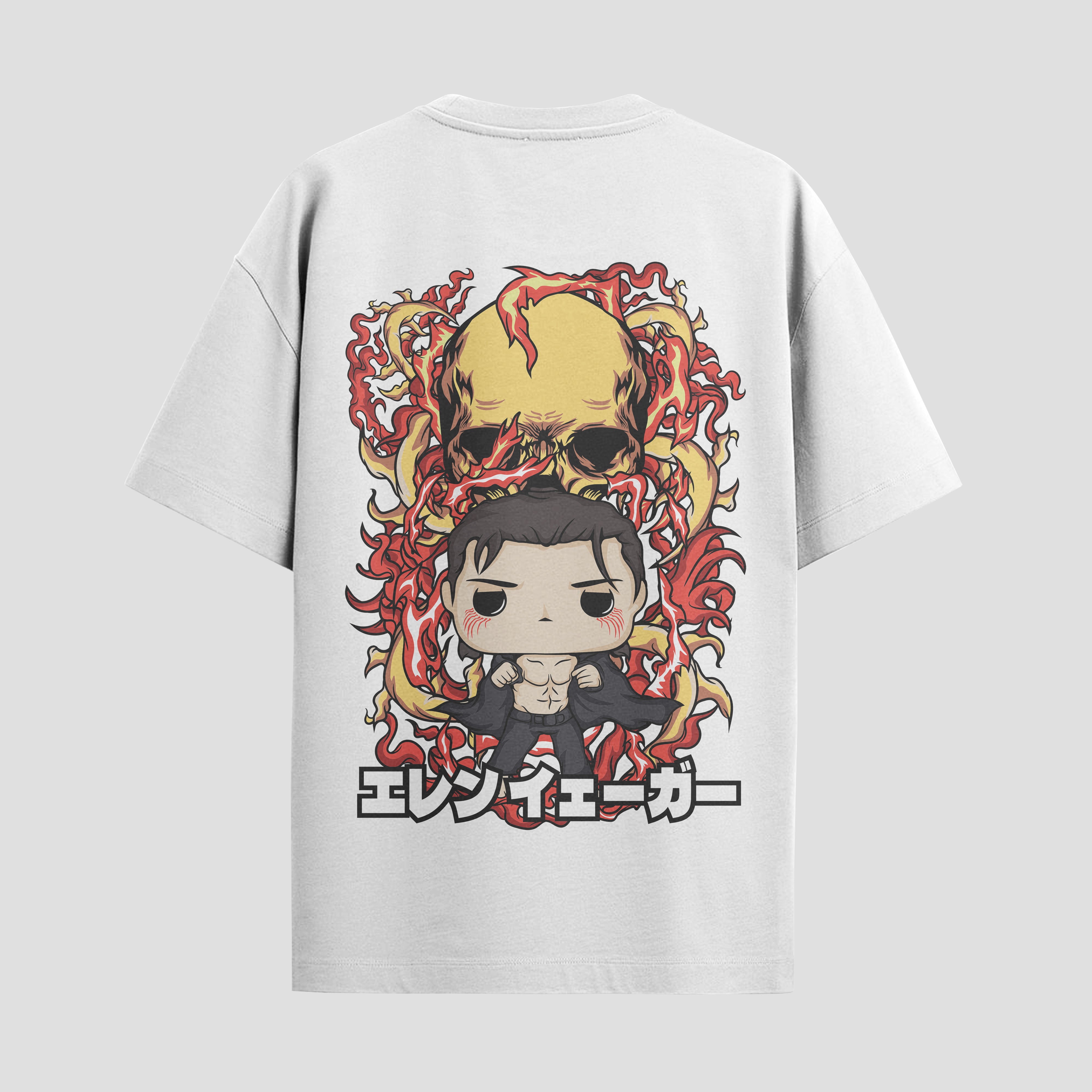 Playera urbana de anime y gaming ExtraLife MX, corte Standard Fit unisex ligero y transpirable en color Deep Black y Pure White, ropa de uso diario para gym y casual.