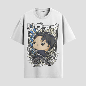 Playera urbana de anime y gaming ExtraLife MX, corte Standard Fit unisex ligero y transpirable en color Deep Black y Pure White, ropa de uso diario para gym y casual.