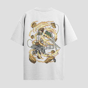 Playera urbana de anime y gaming ExtraLife MX, corte Standard Fit unisex ligero y transpirable en color Deep Black y Pure White, ropa de uso diario para gym y casual.