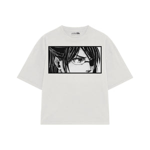 Playera streetwear premium de anime y gaming ExtraLife MX, corte oversized drop shoulder ligero y fresco en color Deep Black y Off-White, moda urbana mexicana de culto.