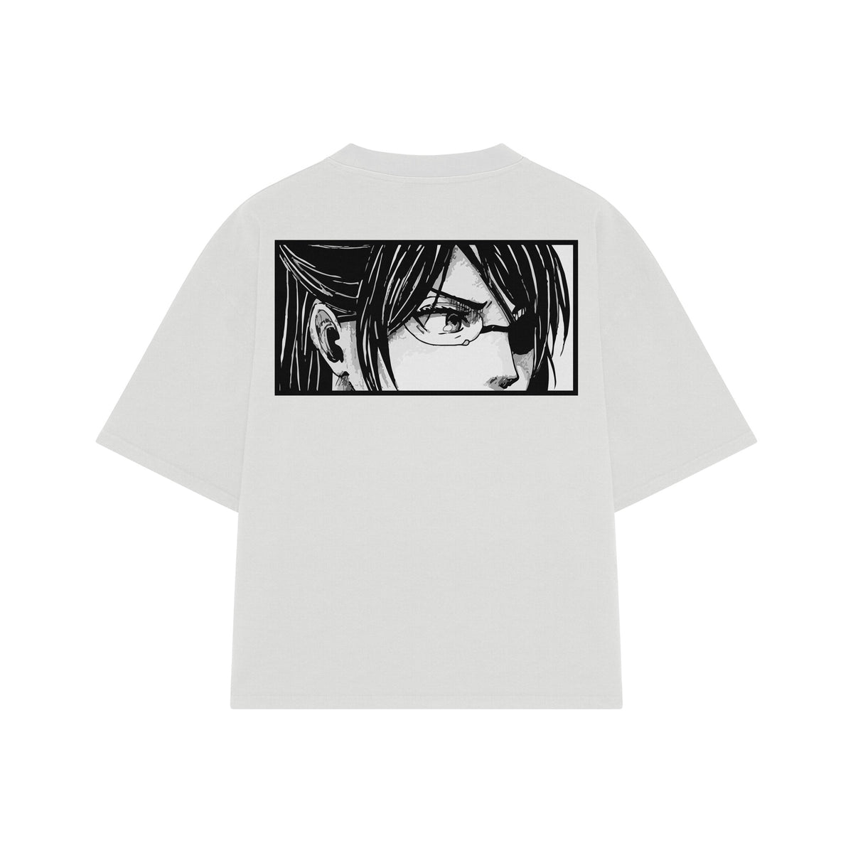 Playera streetwear premium de anime y gaming ExtraLife MX, corte oversized drop shoulder ligero y fresco en color Deep Black y Off-White, moda urbana mexicana de culto.