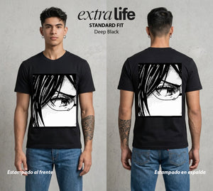 Mas Alla del Muro | La Loca de los Titanes #00104 - Playera Standard Fit | Deep Black - Foto en modelo