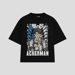 Playera streetwear premium de anime y gaming ExtraLife MX, corte oversized drop shoulder ligero y fresco en color Deep Black y Off-White, moda urbana mexicana de culto.