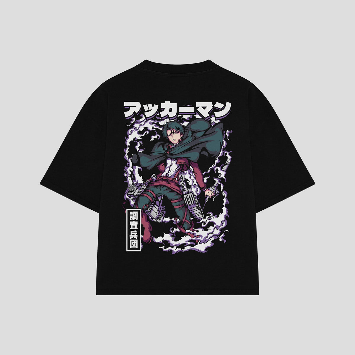 Playera streetwear premium de anime y gaming ExtraLife MX, corte oversized drop shoulder ligero y fresco en color Deep Black y Off-White, moda urbana mexicana de culto.