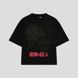 Playera streetwear premium de anime y gaming ExtraLife MX, corte oversized drop shoulder ligero y fresco en color Deep Black y Off-White, moda urbana mexicana de culto.