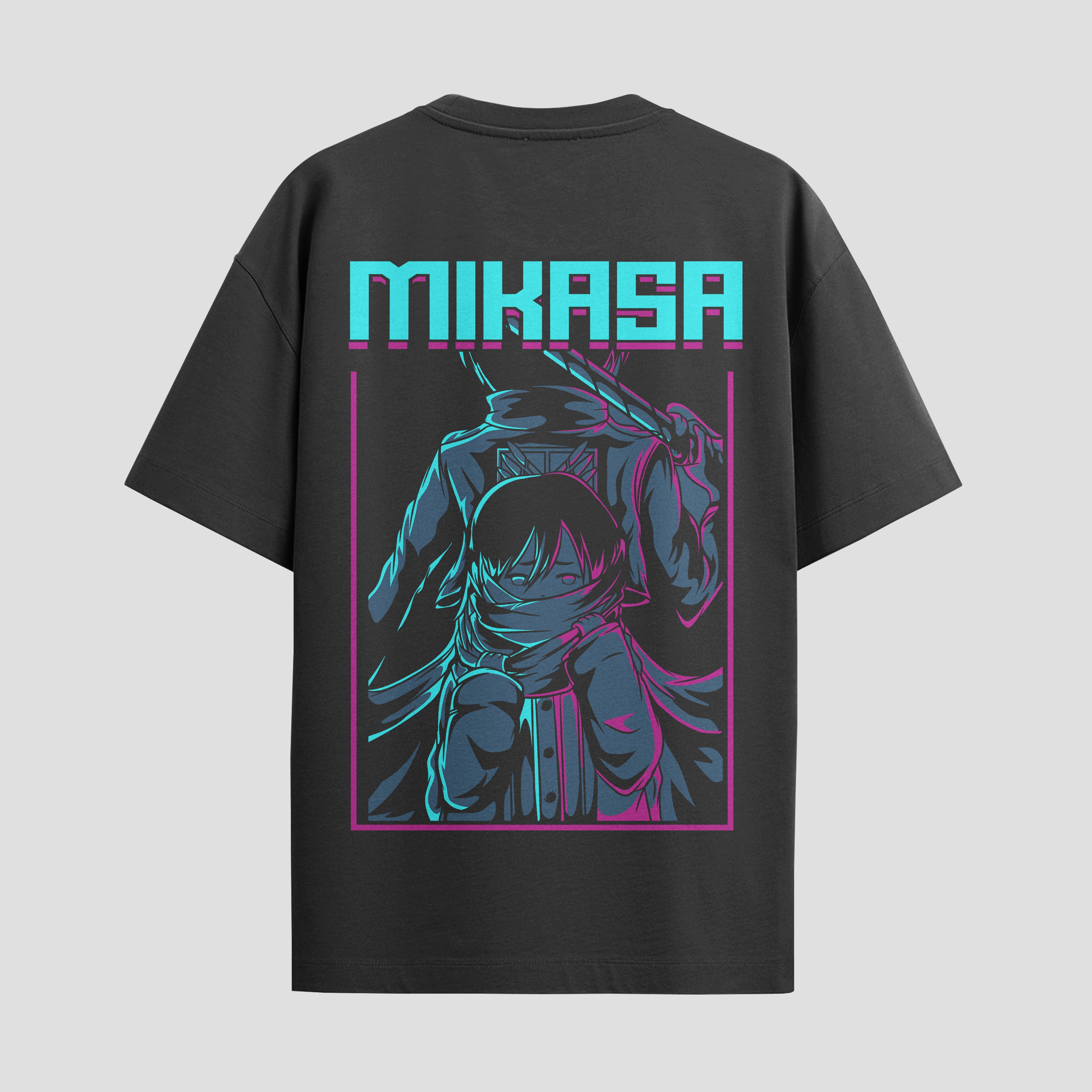 Playera urbana de anime y gaming ExtraLife MX, corte Standard Fit unisex ligero y transpirable en color Deep Black y Pure White, ropa de uso diario para gym y casual.