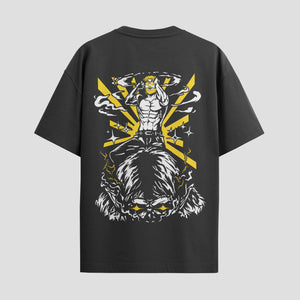 Playera urbana de anime y gaming ExtraLife MX, corte Standard Fit unisex ligero y transpirable en color Deep Black y Pure White, ropa de uso diario para gym y casual.