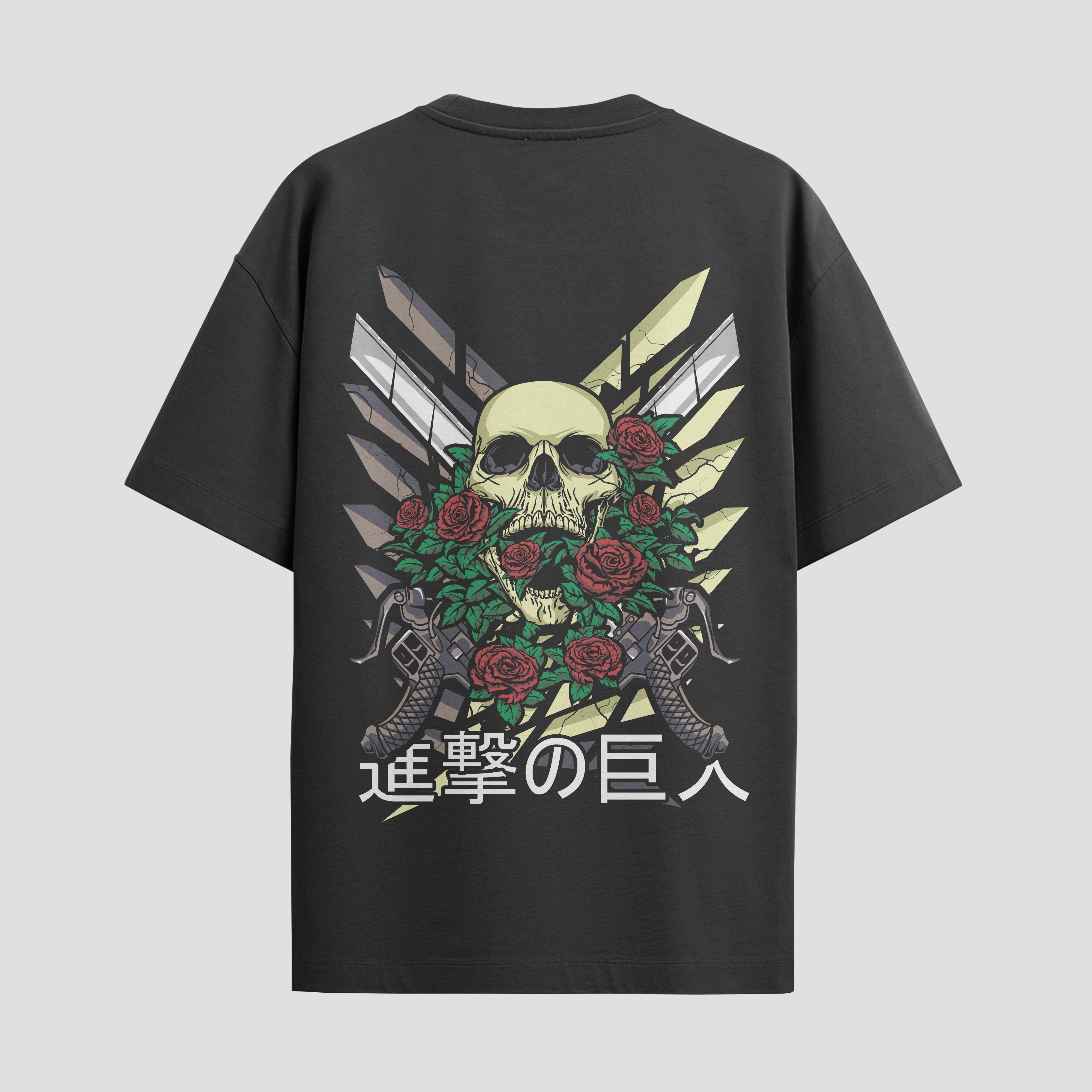 Playera urbana de anime y gaming ExtraLife MX, corte Standard Fit unisex ligero y transpirable en color Deep Black y Pure White, ropa de uso diario para gym y casual.