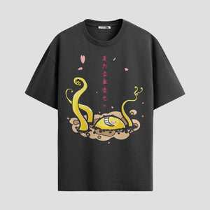 Playera urbana de anime y gaming ExtraLife MX, corte Standard Fit unisex ligero y transpirable en color Deep Black y Pure White, ropa de uso diario para gym y casual.