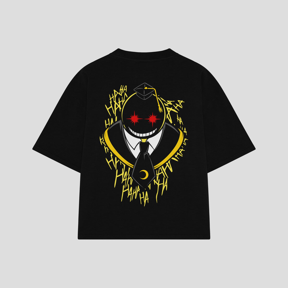 Playera streetwear premium de anime y gaming ExtraLife MX, corte oversized drop shoulder ligero y fresco en color Deep Black y Off-White, moda urbana mexicana de culto.