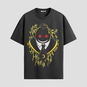 Playera urbana de anime y gaming ExtraLife MX, corte Standard Fit unisex ligero y transpirable en color Deep Black y Pure White, ropa de uso diario para gym y casual.