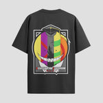 Playera urbana de anime y gaming ExtraLife MX, corte Standard Fit unisex ligero y transpirable en color Deep Black y Pure White, ropa de uso diario para gym y casual.