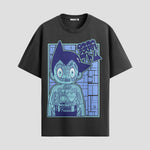 Playera urbana de anime y gaming ExtraLife MX, corte Standard Fit unisex ligero y transpirable en color Deep Black y Pure White, ropa de uso diario para gym y casual.