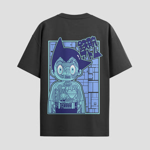 Playera urbana de anime y gaming ExtraLife MX, corte Standard Fit unisex ligero y transpirable en color Deep Black y Pure White, ropa de uso diario para gym y casual.