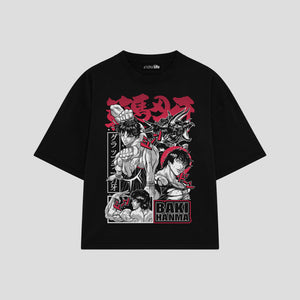 Playera streetwear premium de anime y gaming ExtraLife MX, corte oversized drop shoulder ligero y fresco en color Deep Black y Off-White, moda urbana mexicana de culto.