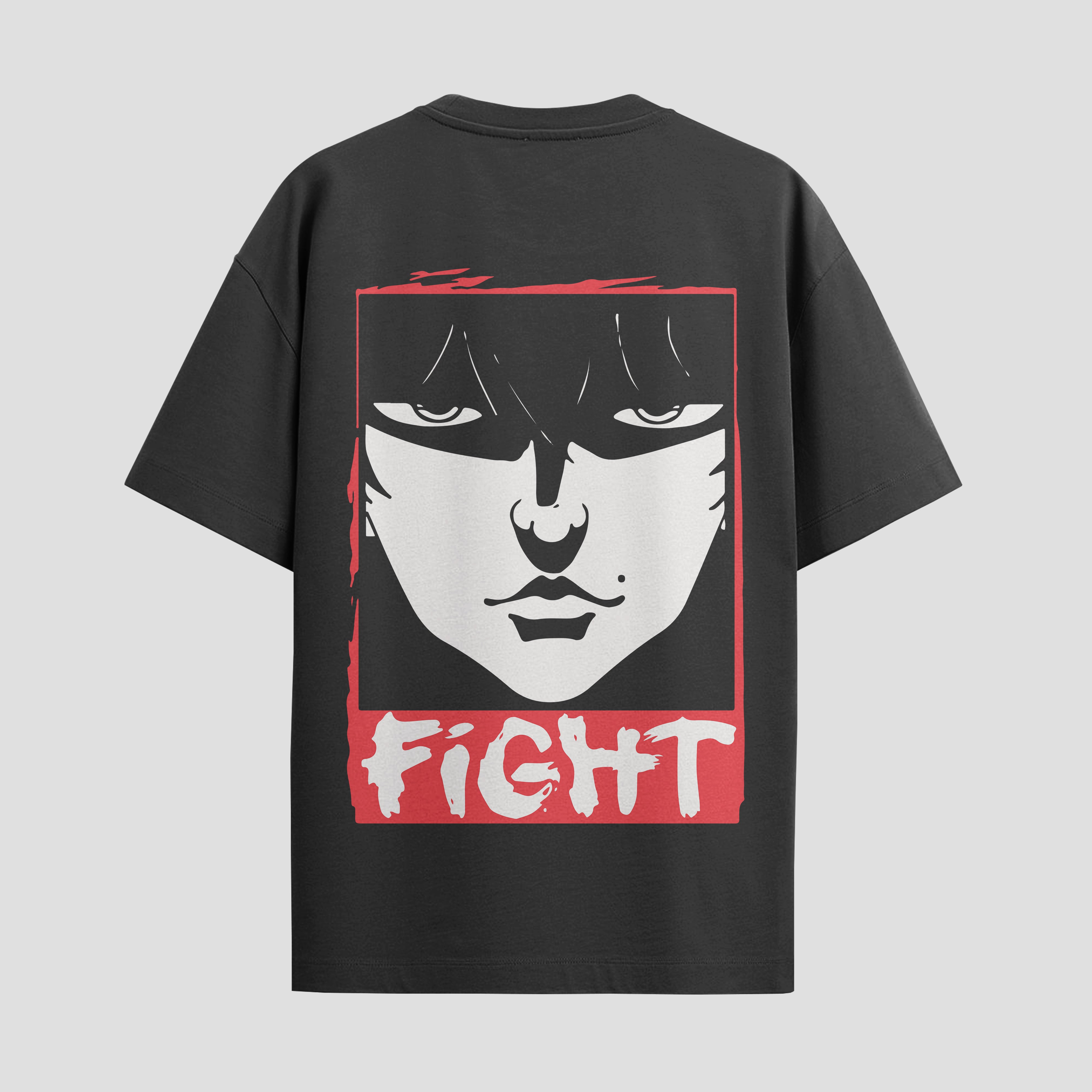 Playera urbana de anime y gaming ExtraLife MX, corte Standard Fit unisex ligero y transpirable en color Deep Black y Pure White, ropa de uso diario para gym y casual.