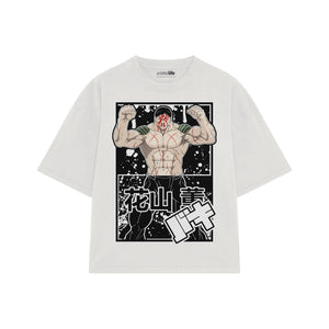 Playera streetwear premium de anime y gaming ExtraLife MX, corte oversized drop shoulder ligero y fresco en color Deep Black y Off-White, moda urbana mexicana de culto.