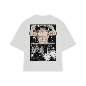 Playera streetwear premium de anime y gaming ExtraLife MX, corte oversized drop shoulder ligero y fresco en color Deep Black y Off-White, moda urbana mexicana de culto.