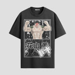 Playera urbana de anime y gaming ExtraLife MX, corte Standard Fit unisex ligero y transpirable en color Deep Black y Pure White, ropa de uso diario para gym y casual.